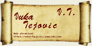 Vuka Tejović vizit kartica